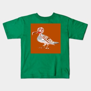 sunset seagull pattern ecopop Kids T-Shirt